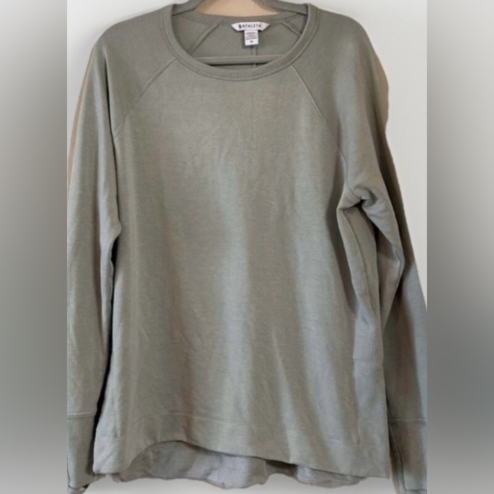 Athleta XXS KAKI OVERSIZED  Sweatshirt. GREAT CONDITION .